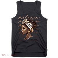 Black History Month African American Black Melanin Queen Tank Top thumb 0