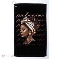 Black History Month African American Black Melanin Queen Golf Towel thumb 0