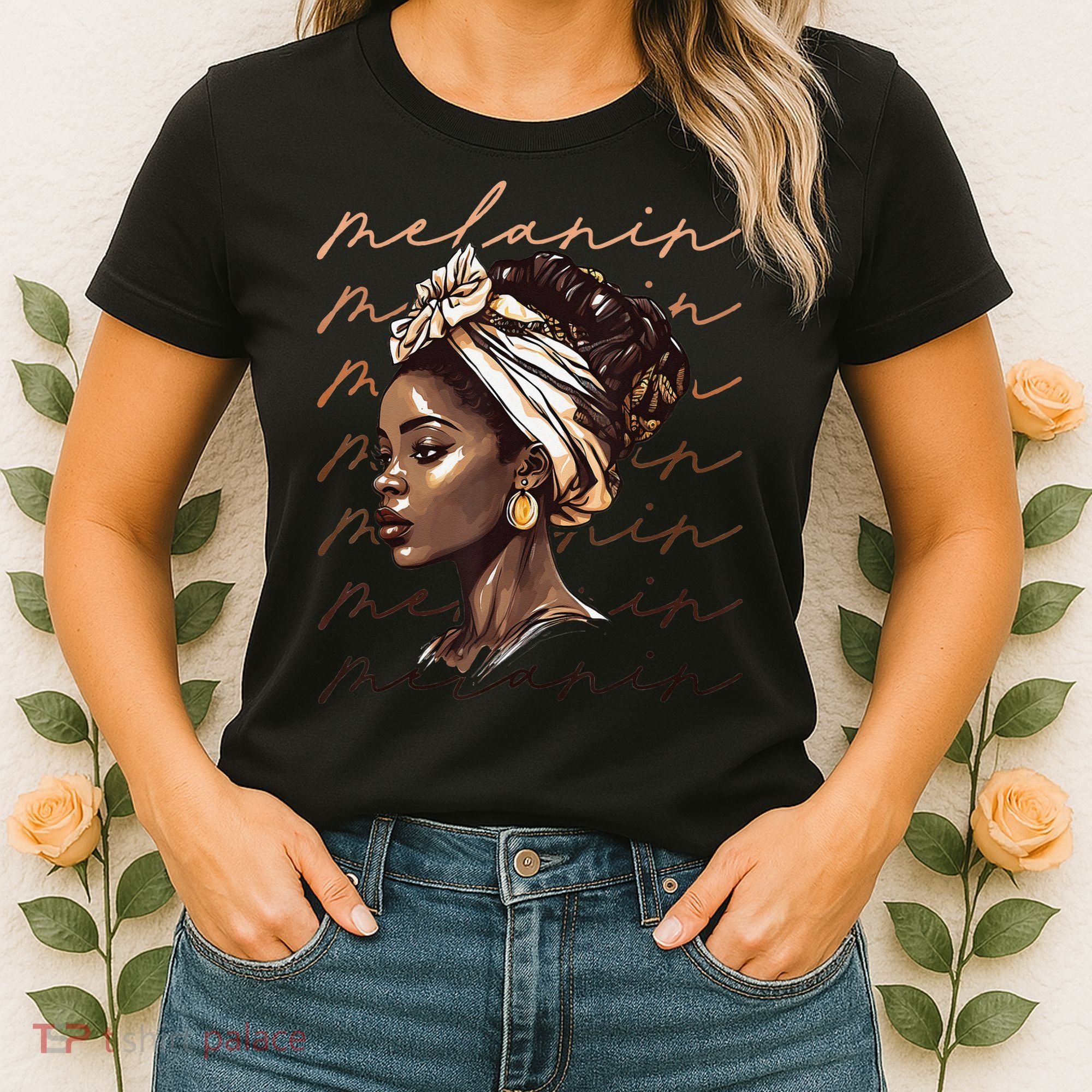 Black History Month African American Black Melanin Queen Women's T-Shirt