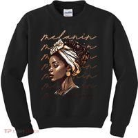 Black History Month African American Black Melanin Queen Kids Sweatshirt thumb 0