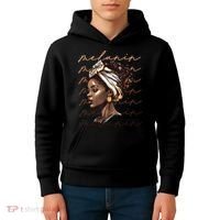 Black History Month African American Black Melanin Queen Kids Hoodie thumb 4