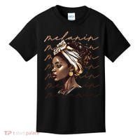 Black History Month African American Black Melanin Queen Kids T-Shirt thumb 0