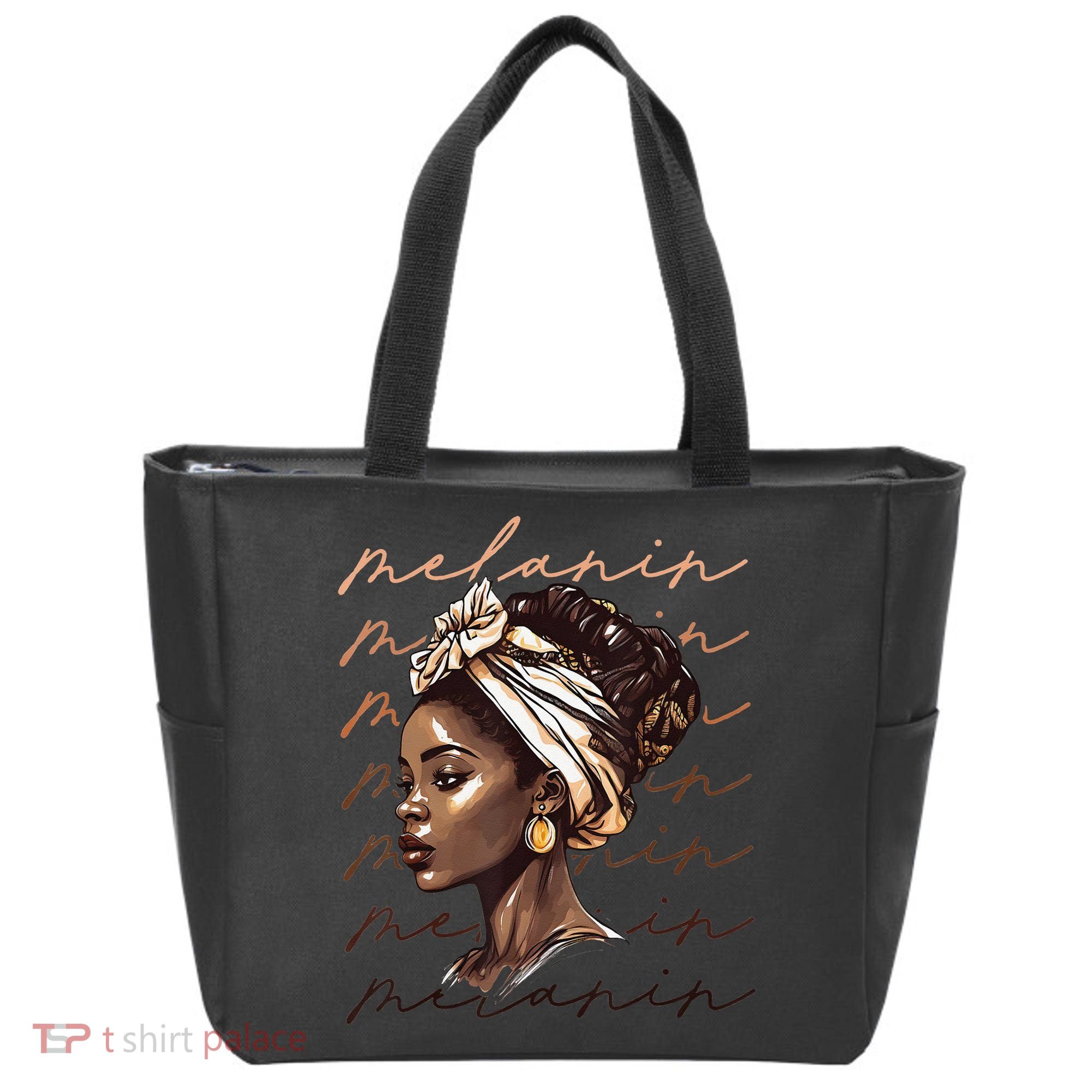 Black History Month African American Black Melanin Queen Tote Bag