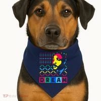 Black History Month I Have A Dream African American USA-Made Doggie Bandana thumb 1