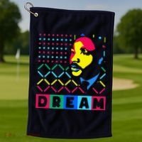 Black History Month I Have A Dream African American Golf Towel thumb 1