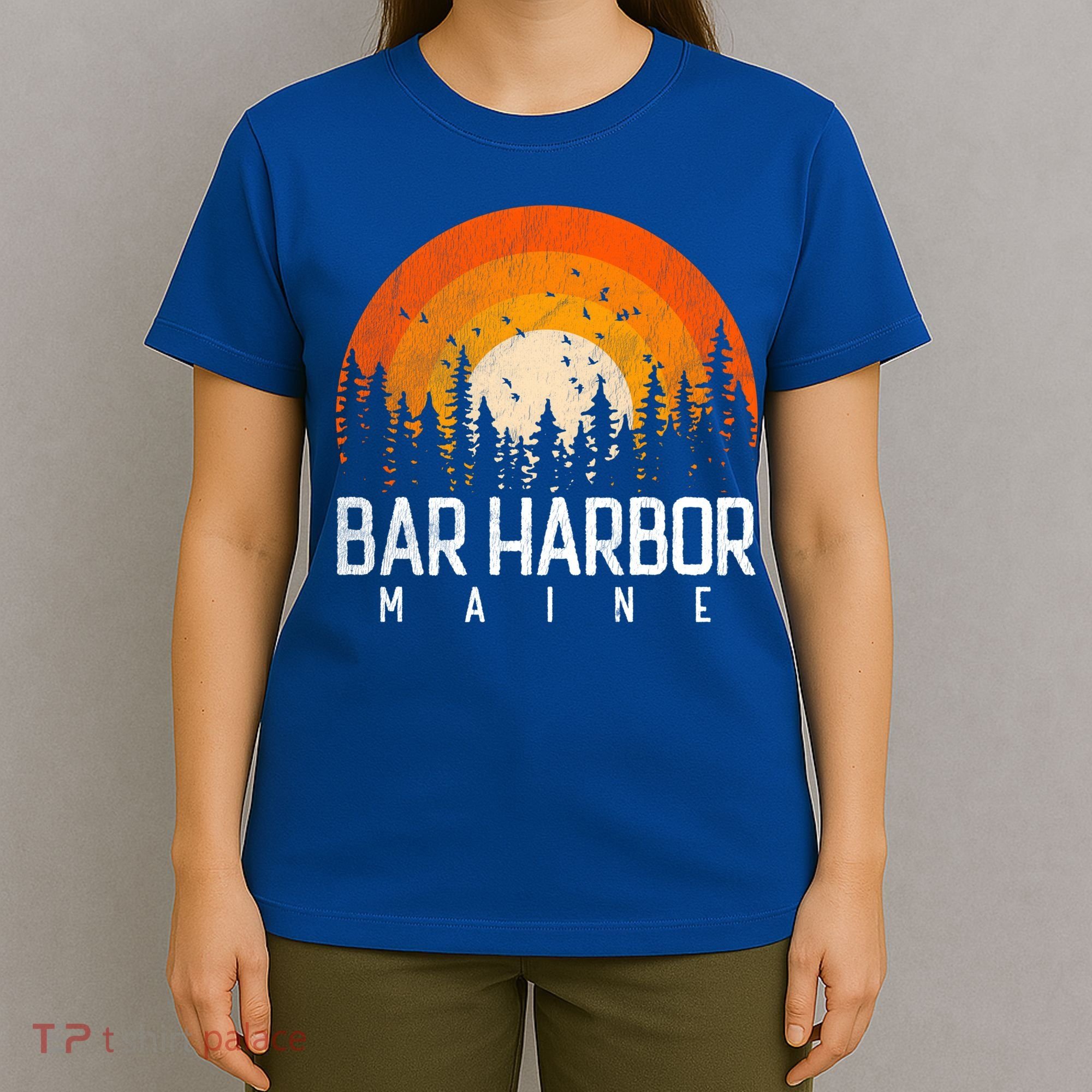 Bar Harbor Maine Me Great Gift Retro Vintage 70s 80s 90s Gift T-Shirt
