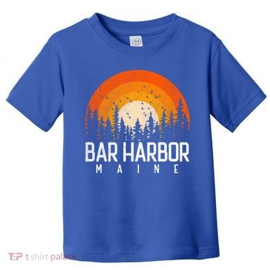 Bar Harbor Maine Me Great Gift Retro Vintage 70s 80s 90s Gift Toddler T-Shirt
