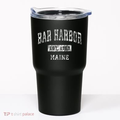 Bar Harbor Maine Me Vintage Established Tumbler