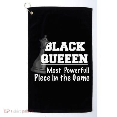 Black History Month Black Queen Golf Towel