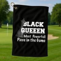 Black History Month Black Queen Golf Towel thumb 1