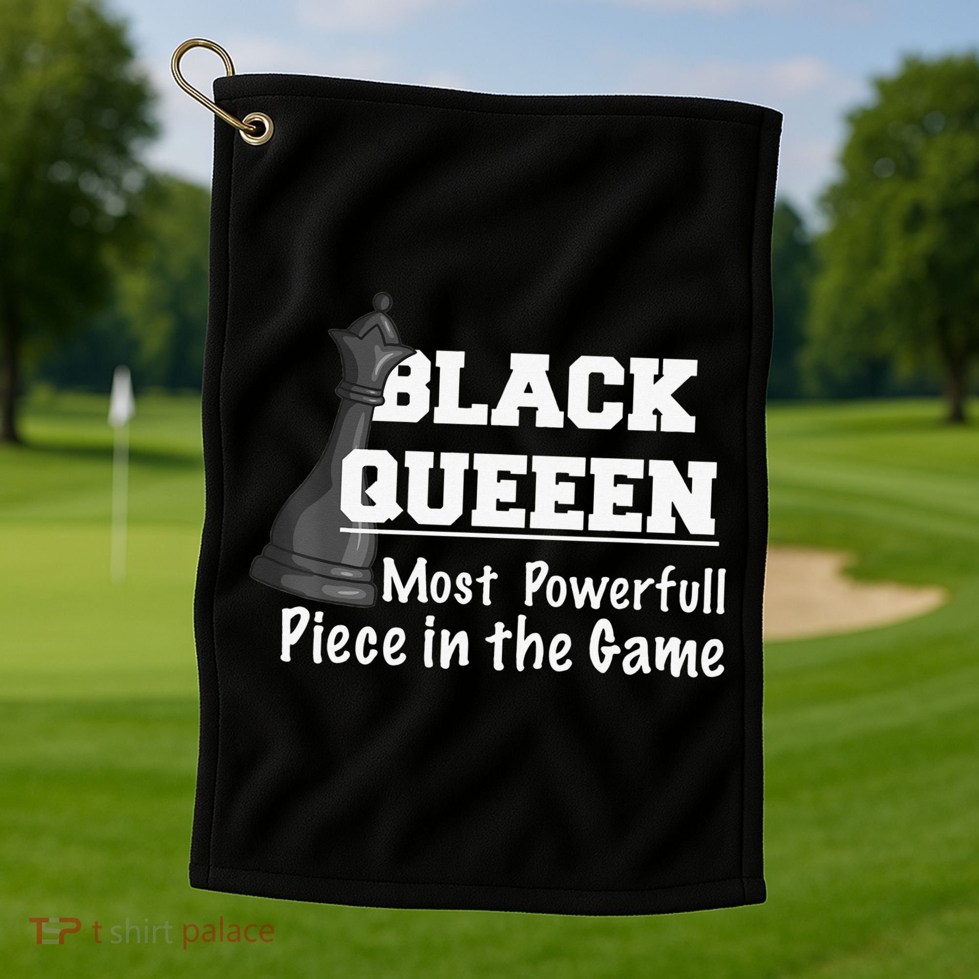 Black History Month Black Queen Golf Towel