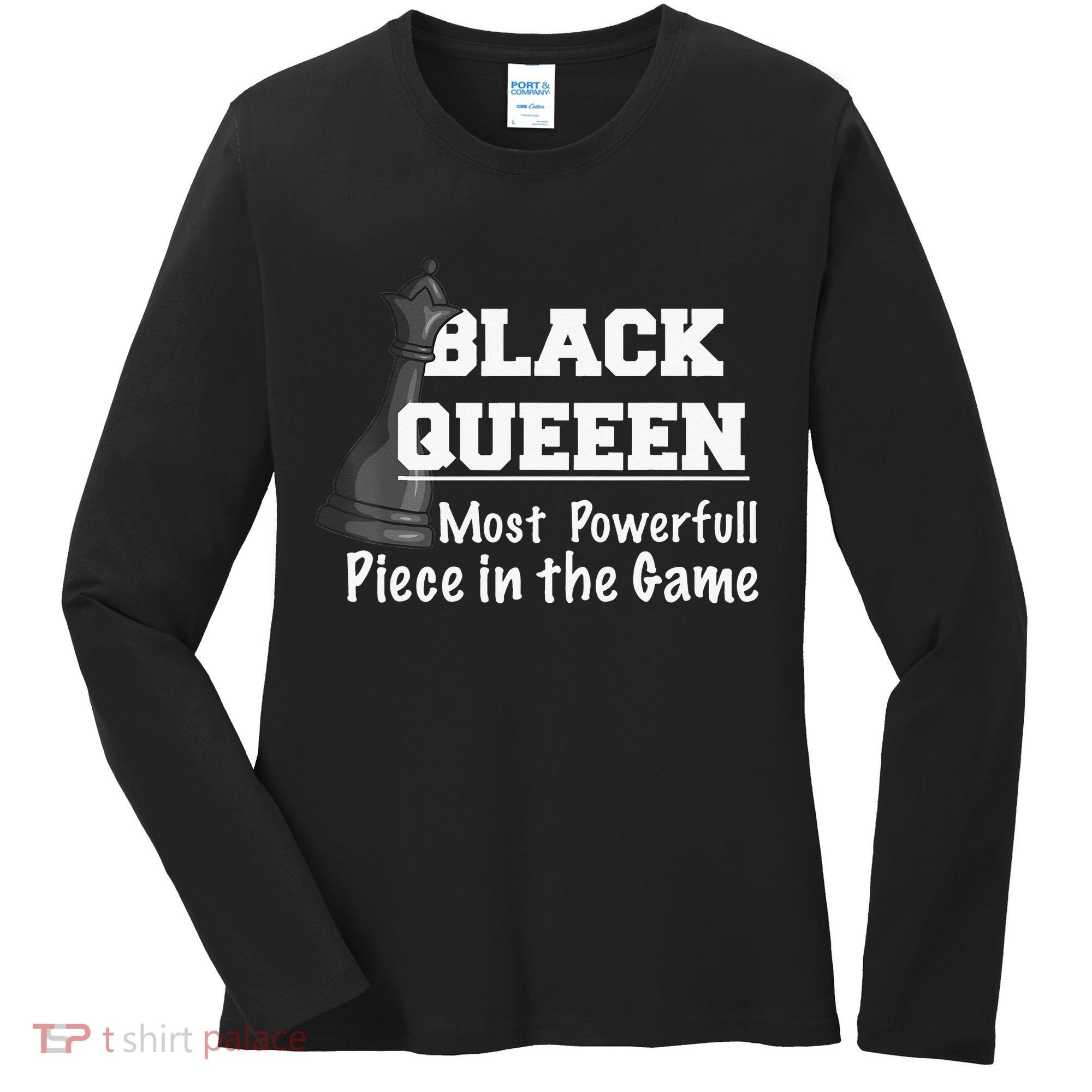 Black History Month Black Queen Women's Long Sleeve Shirt