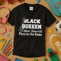 Black History Month Black Queen Kids T-Shirt thumb 3