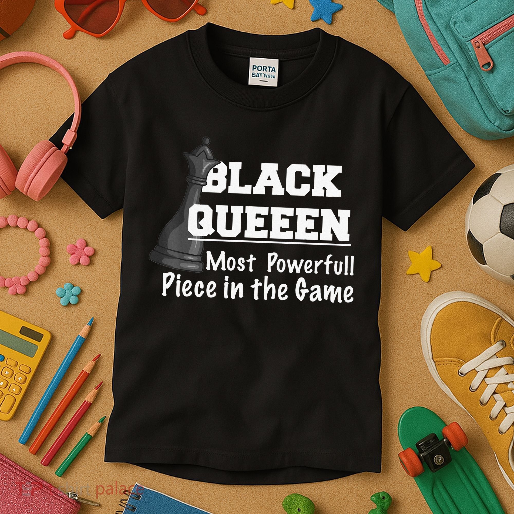 Black History Month Black Queen Kids T-Shirt