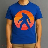 Bigfoot Halloween Moon Vintage Costume Sasquatch Yeti Gift T-Shirt thumb 3