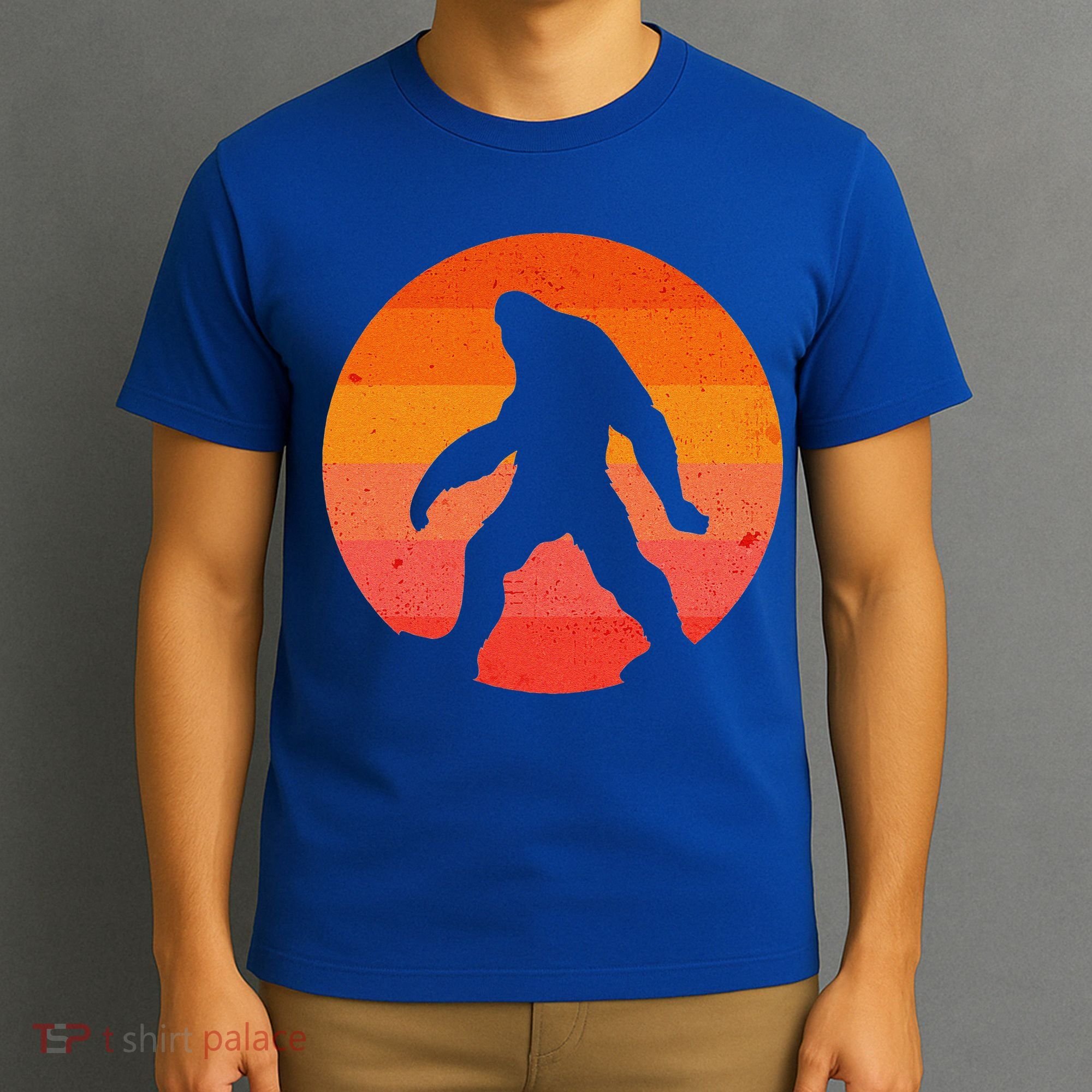 Bigfoot Halloween Moon Vintage Costume Sasquatch Yeti Gift T-Shirt