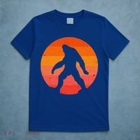 Bigfoot Halloween Moon Vintage Costume Sasquatch Yeti Gift T-Shirt thumb 5