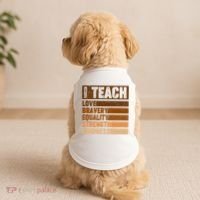 Black History Month I Teach Love Bravery Equality Strength Kindness Doggie Tank thumb 2