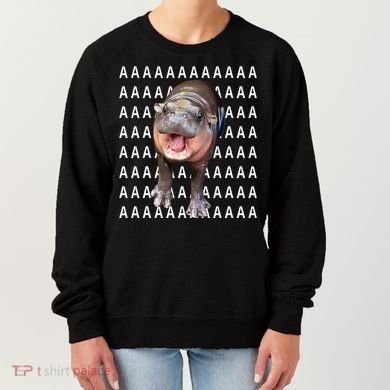 Baby Hippo Moo Deng Women's Sweatshirt