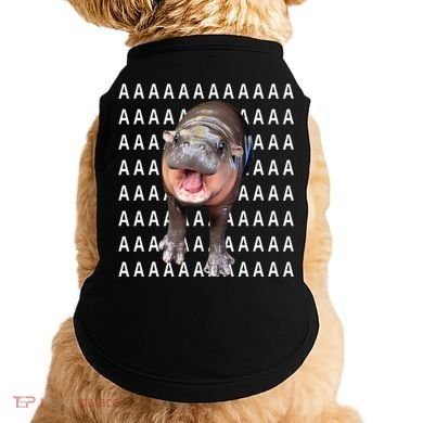 Baby Hippo Moo Deng Doggie Tank