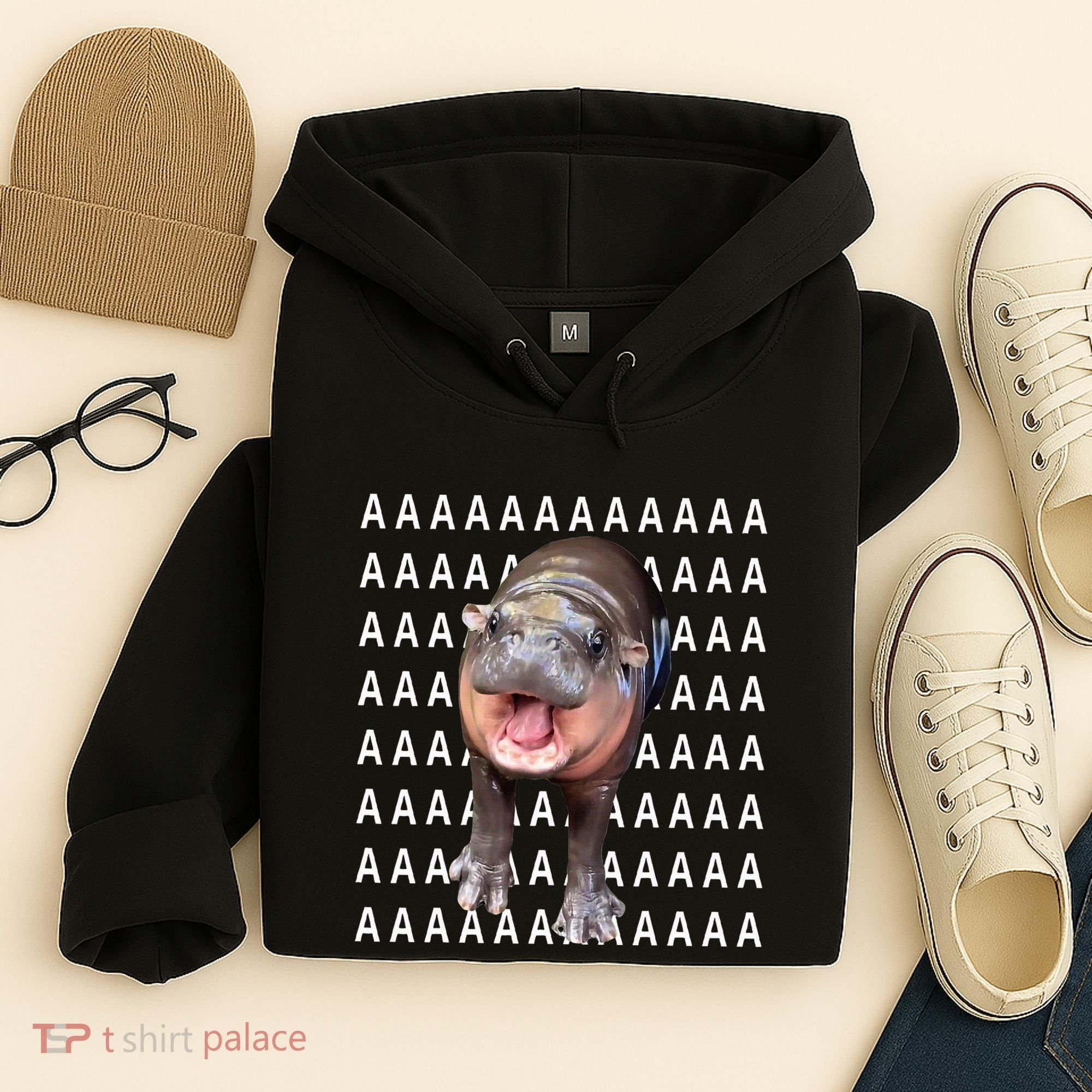 Baby Hippo Moo Deng Hoodie
