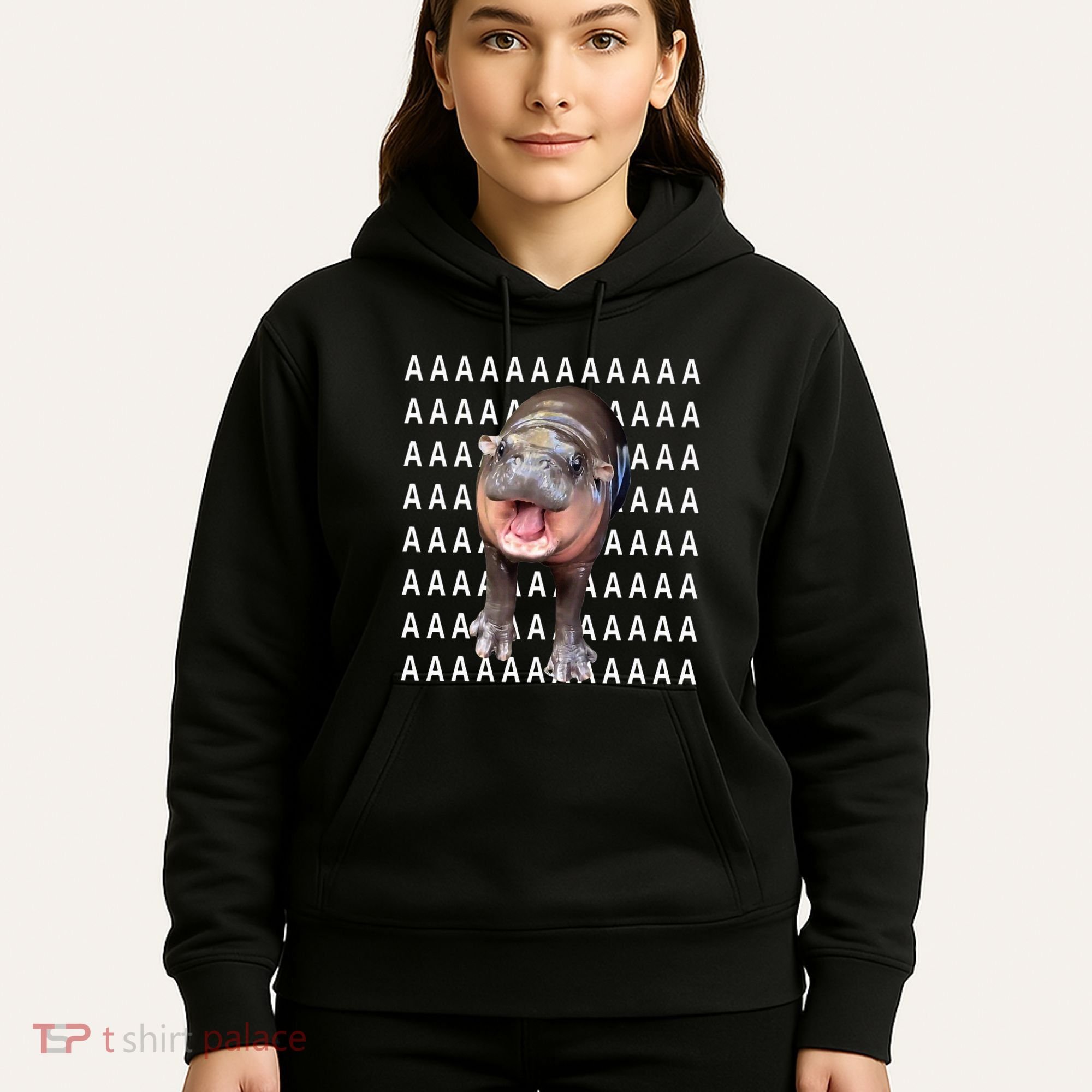 Baby Hippo Moo Deng Hoodie