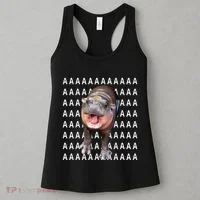 Baby Hippo Moo Deng Women's Tank Top thumb 3