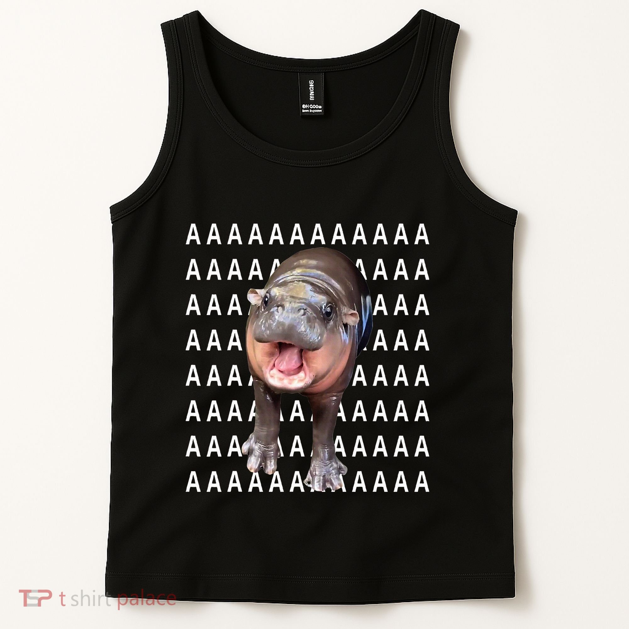 Baby Hippo Moo Deng Tank Top