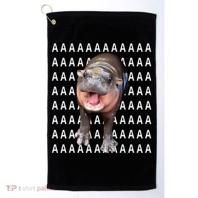 Baby Hippo Moo Deng Golf Towel