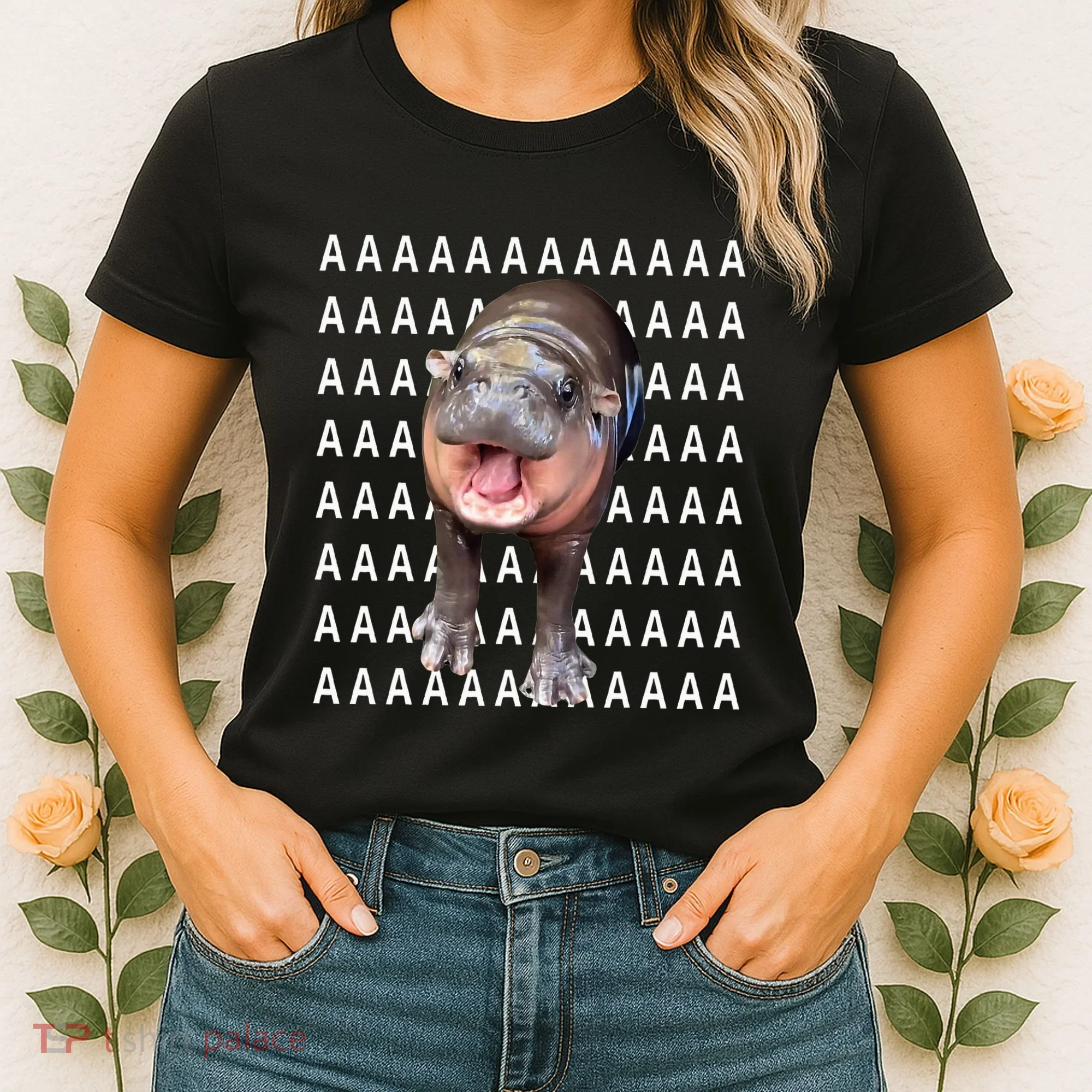 Baby Hippo Moo Deng Women's T-Shirt