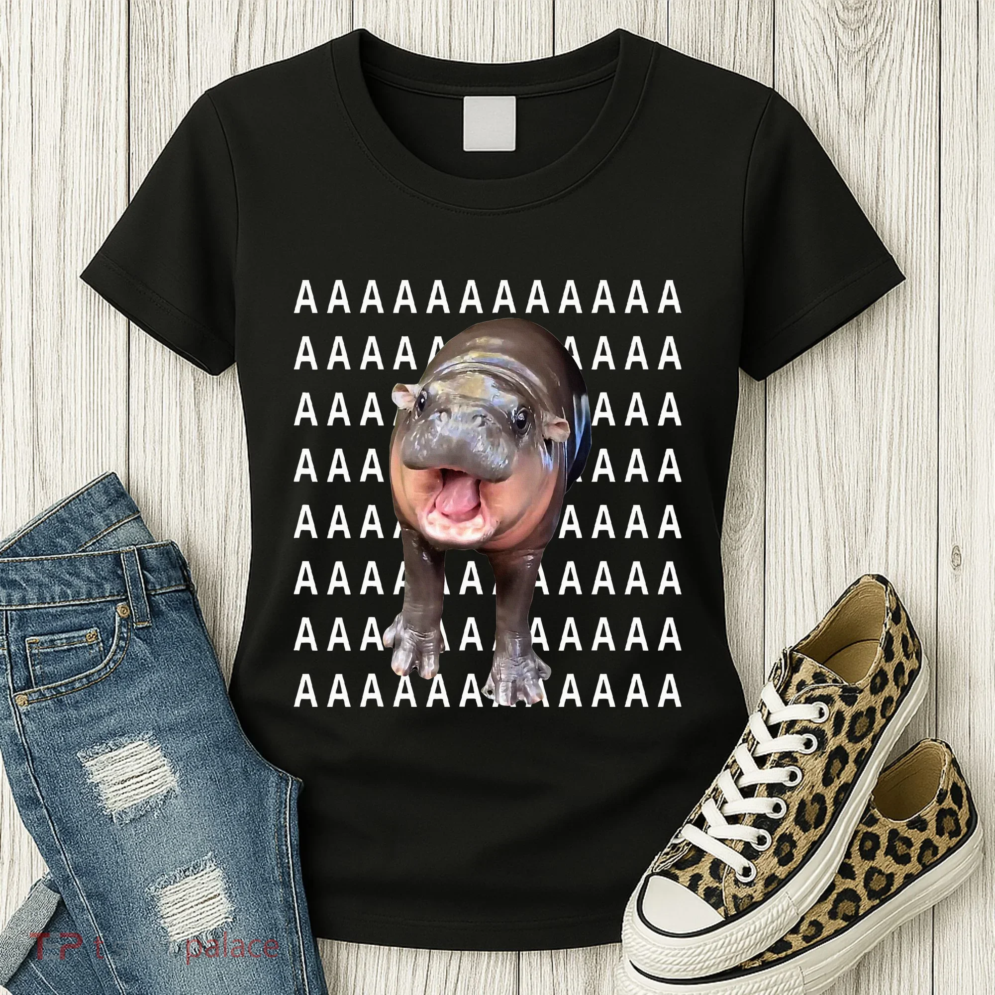 Baby Hippo Moo Deng Women's T-Shirt