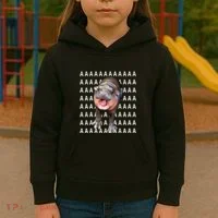 Baby Hippo Moo Deng Kids Hoodie thumb 3