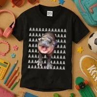 Baby Hippo Moo Deng Kids T-Shirt thumb 3