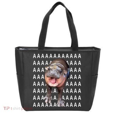 Baby Hippo Moo Deng Tote Bag