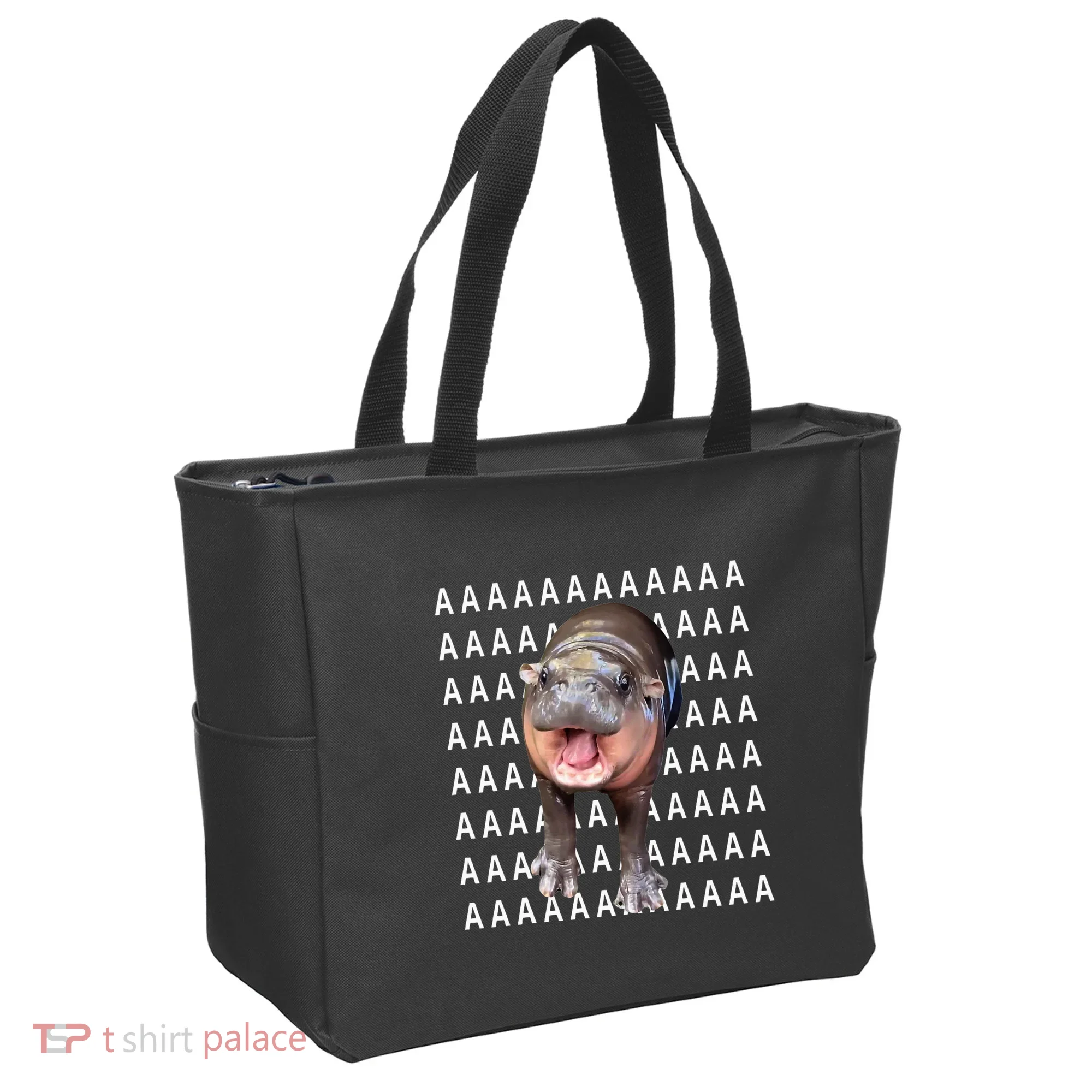 Baby Hippo Moo Deng Tote Bag