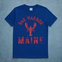 Bar Harbor Maine Lobster Travel Acadia Vintage Gift T-Shirt thumb 5