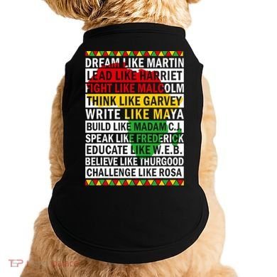 Black History Month Dream Like African Leader Doggie Tank