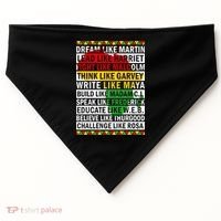Black History Month Dream Like African Leader USA-Made Doggie Bandana thumb 0