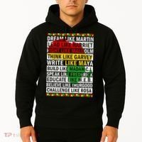 Black History Month Dream Like African Leader Hoodie thumb 2