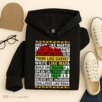 Black History Month Dream Like African Leader Hoodie thumb 4