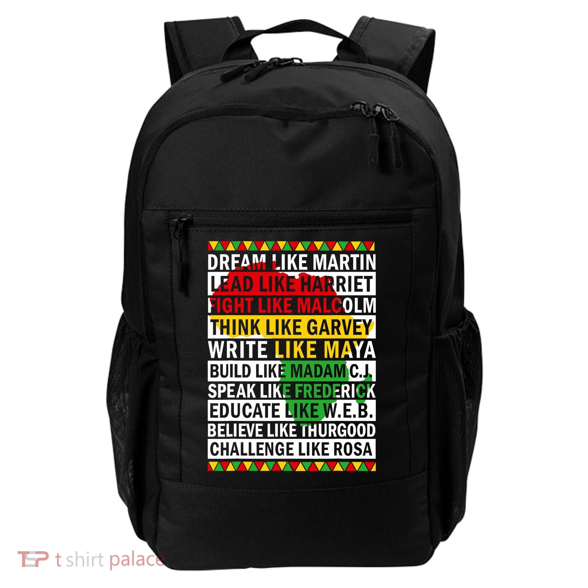 Black History Month Dream Like African Leader Backpack