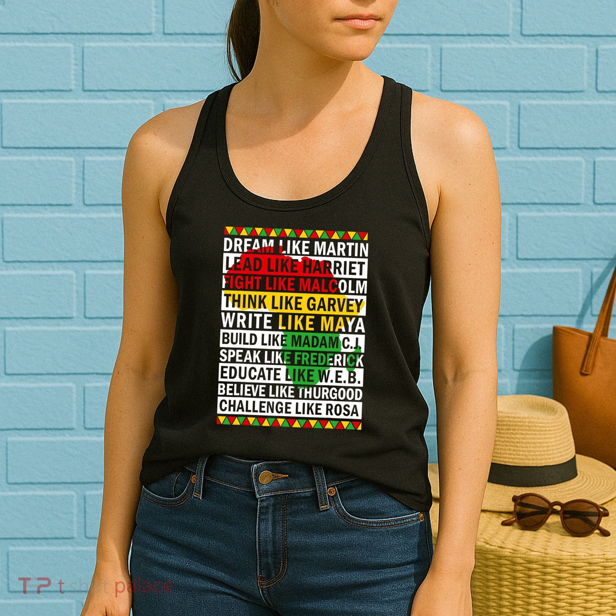 Black History Month Dream Like African Leader Women's Tank Top