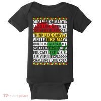 Black History Month Dream Like African Leader Baby Bodysuit thumb 0