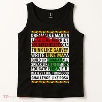 Black History Month Dream Like African Leader Tank Top thumb 2
