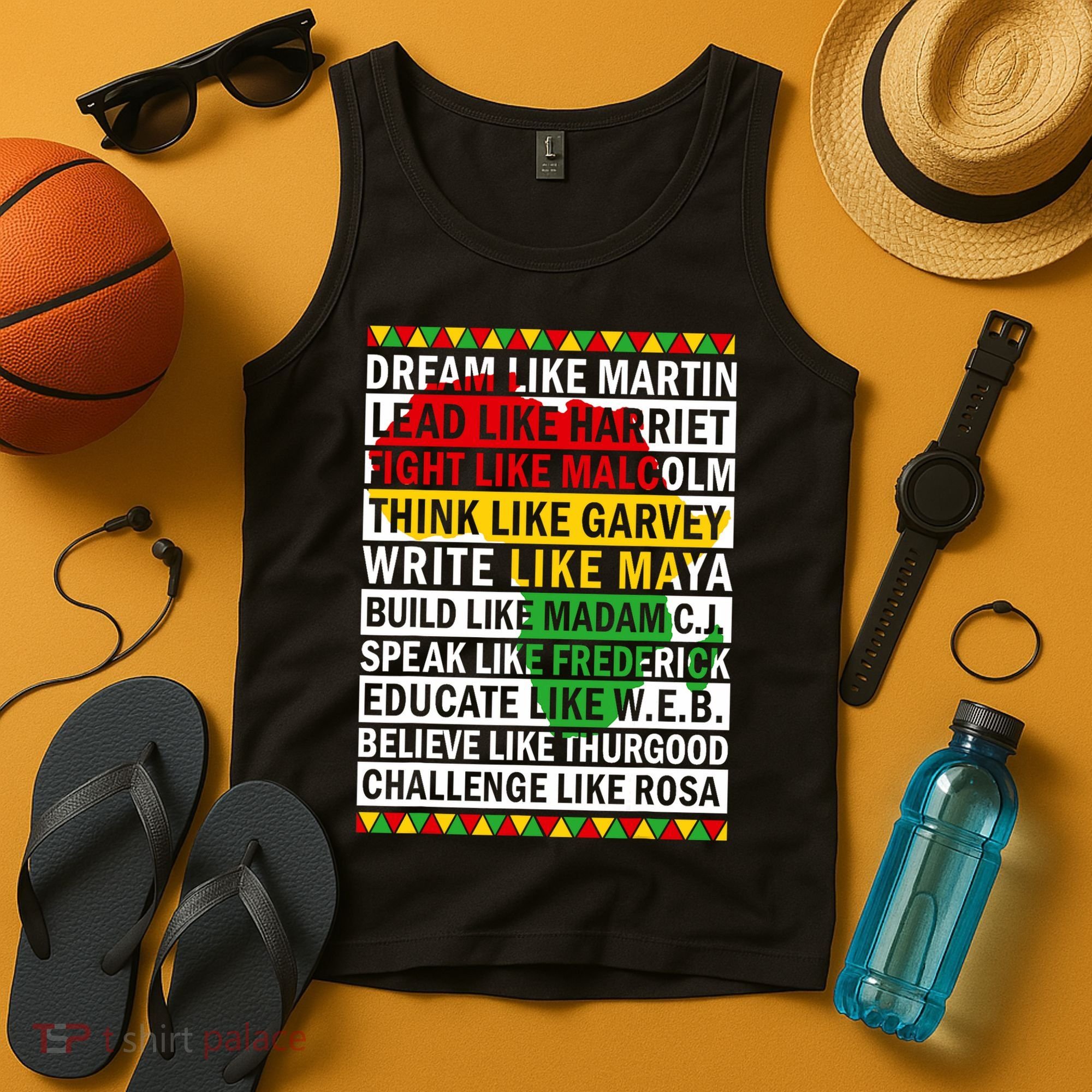 Black History Month Dream Like African Leader Tank Top