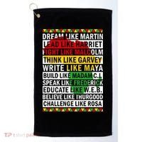 Black History Month Dream Like African Leader Golf Towel thumb 0