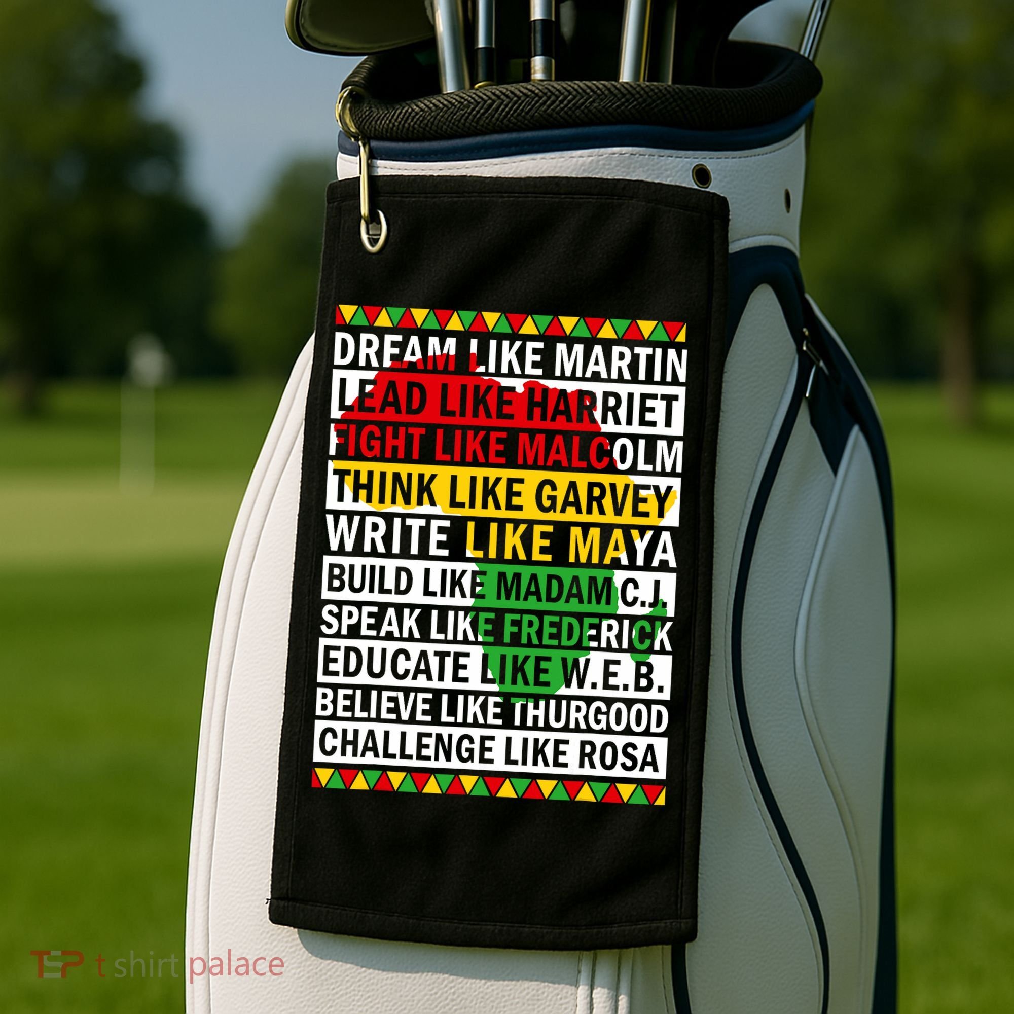 Black History Month Dream Like African Leader Golf Towel