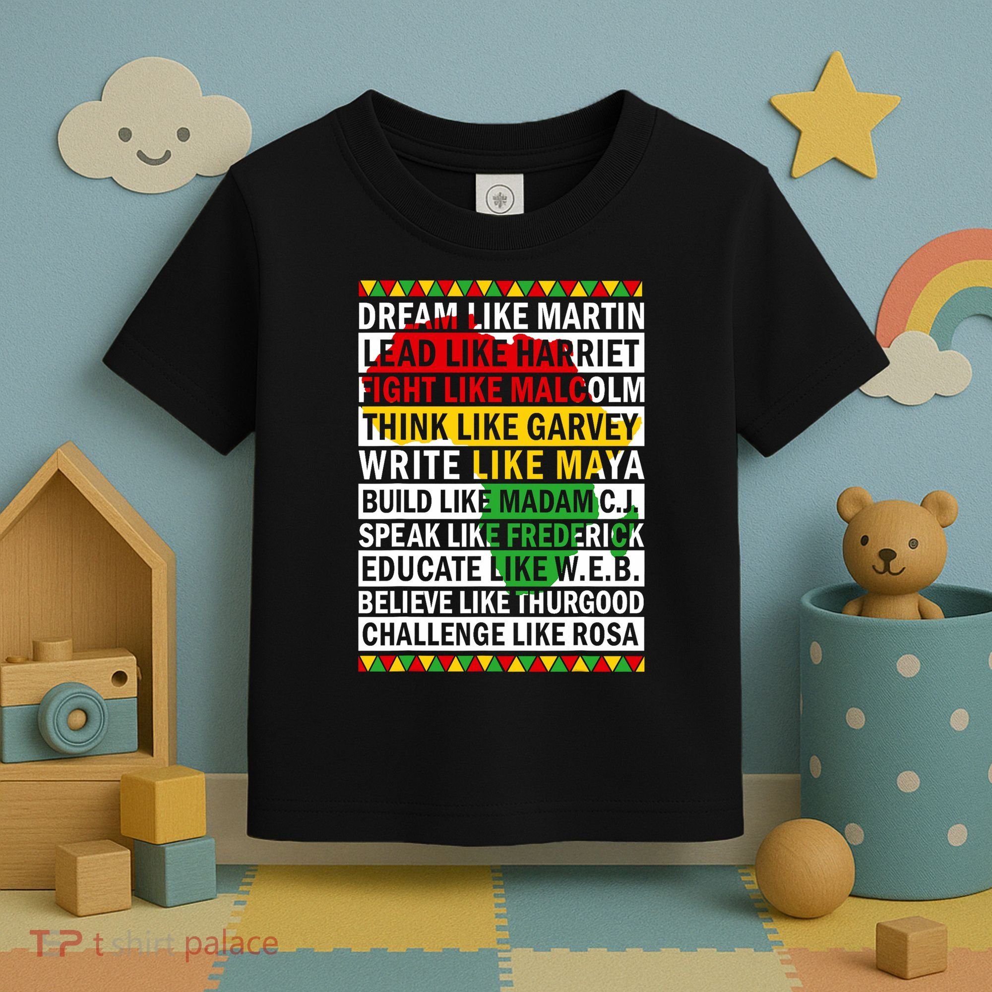Black History Month Dream Like African Leader Toddler T-Shirt
