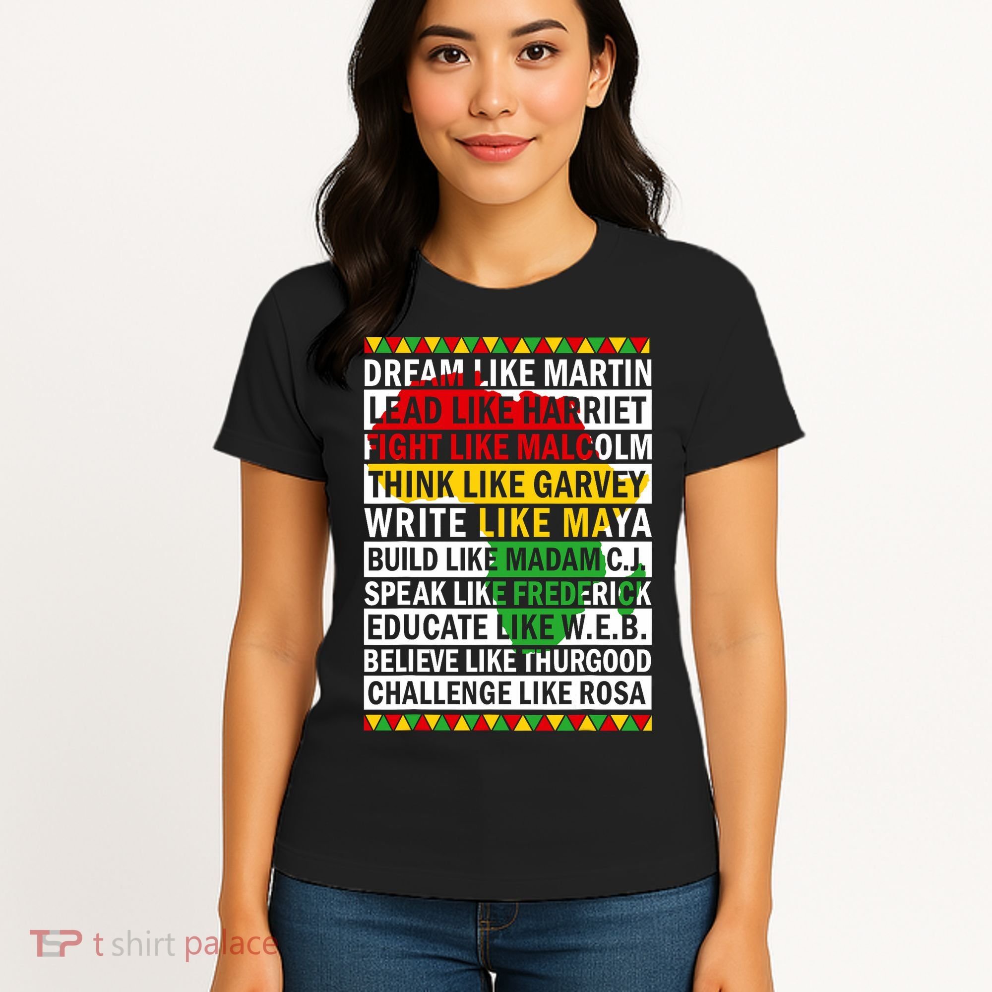 Black History Month Dream Like African Leader Women's T-Shirt