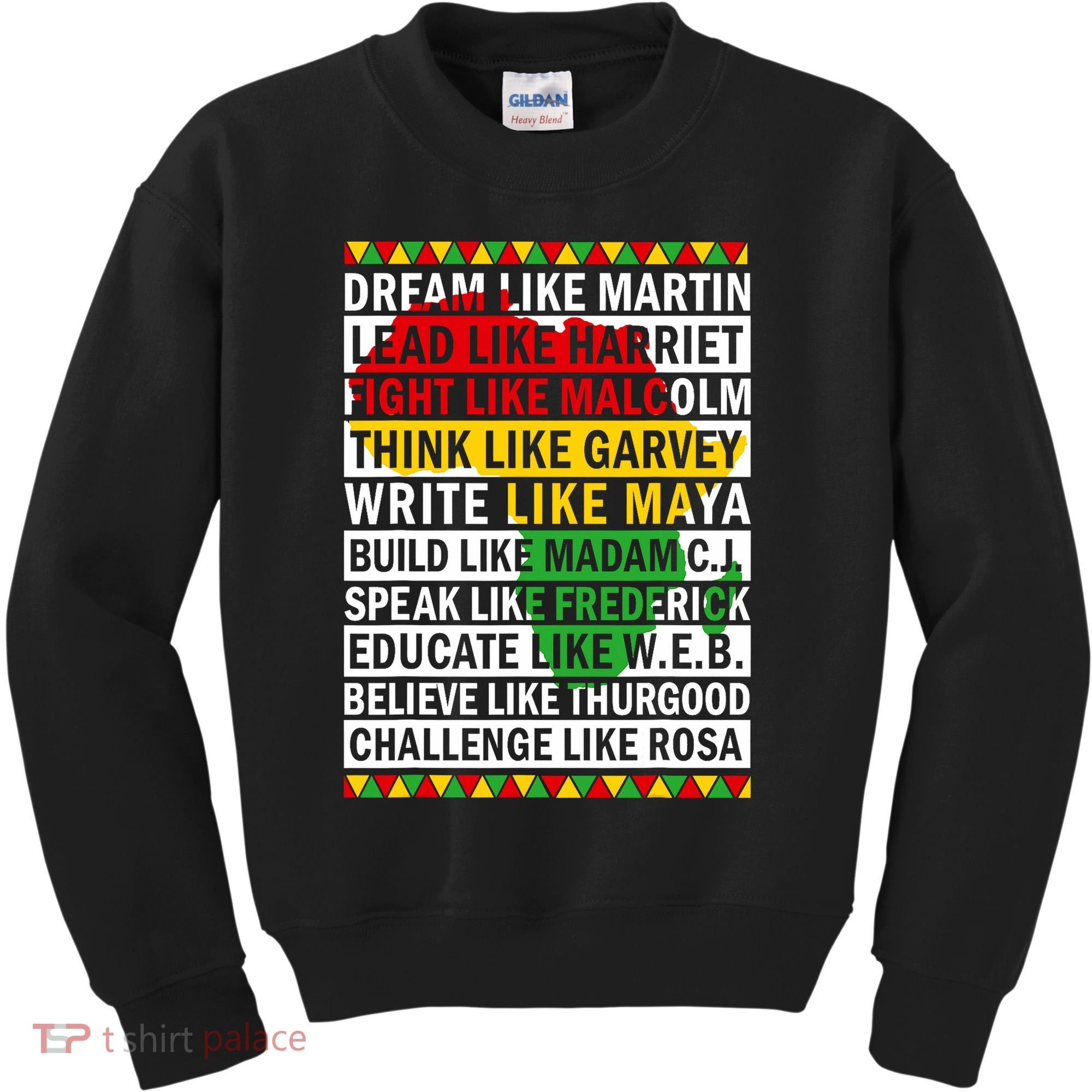 Black History Month Dream Like African Leader Kids Sweatshirt